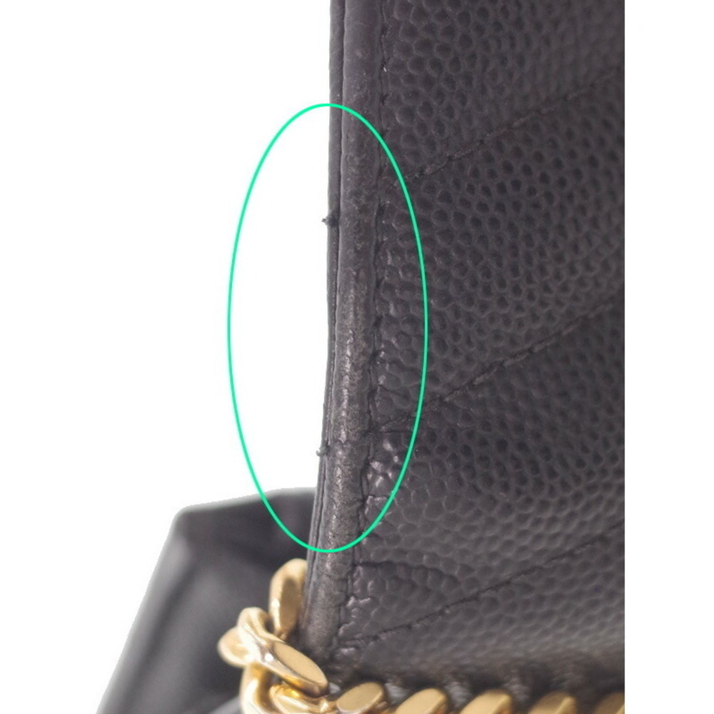 SAINT LAURENT PARIS Monogram Envelope Chain Wallet - Picture 9 of 9